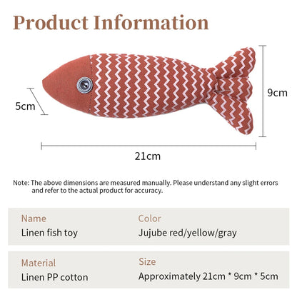 Catnip Fish Toy for Cats
