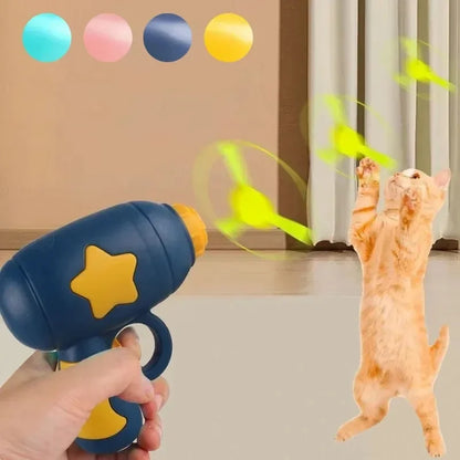 Mini Flying Disc Launcher Cat Toy | Interactive Chasing Toy for Cats & Kittens