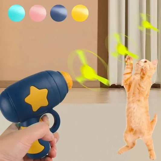 Mini Flying Disc Launcher Cat Toy | Interactive Chasing Toy for Cats & Kittens