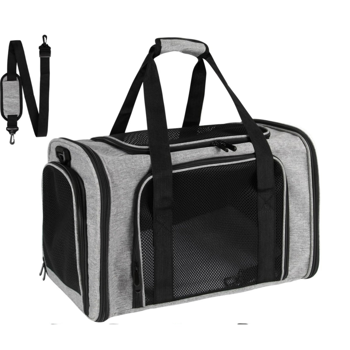 TSA Airline Approved Soft-Sided Cat Carrier | Collapsible Travel Bag