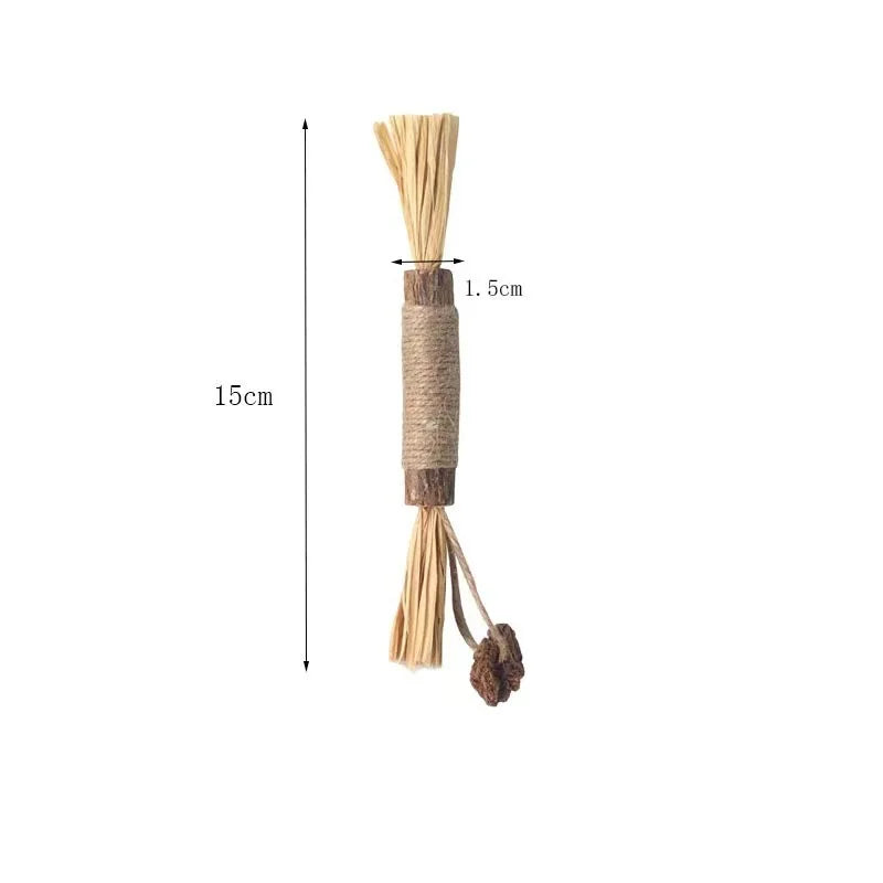 Sisal Cat Chew Stick Toy | Natural Teeth Cleaning Cat Toy