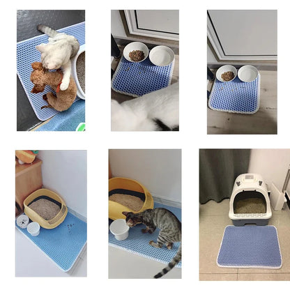 Double Layer Waterproof Cat Litter Mat