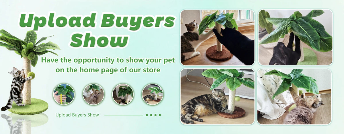 Leaf Cat Scratching Post with Sisal Rope
