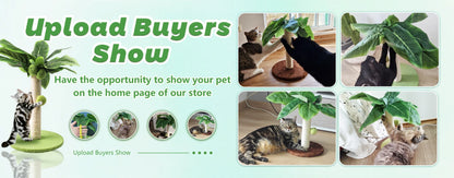 Leaf Cat Scratching Post with Sisal Rope
