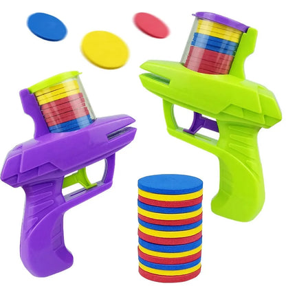 Turnip Gun Cat Toy | Foam Flying Disc Launcher for Cats & Dogs