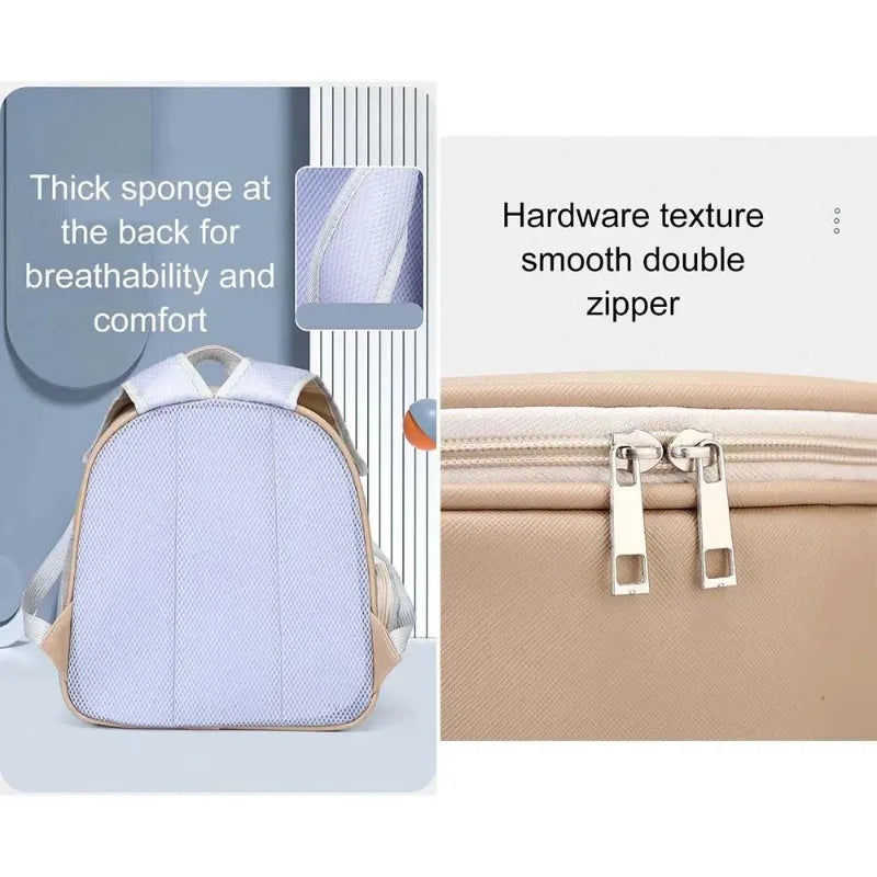 Transparent PU Cat Carrier Backpack | Breathable Pet Travel Bag
