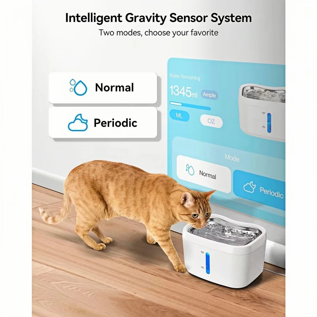 Smart Cat Water Fountain with App Control