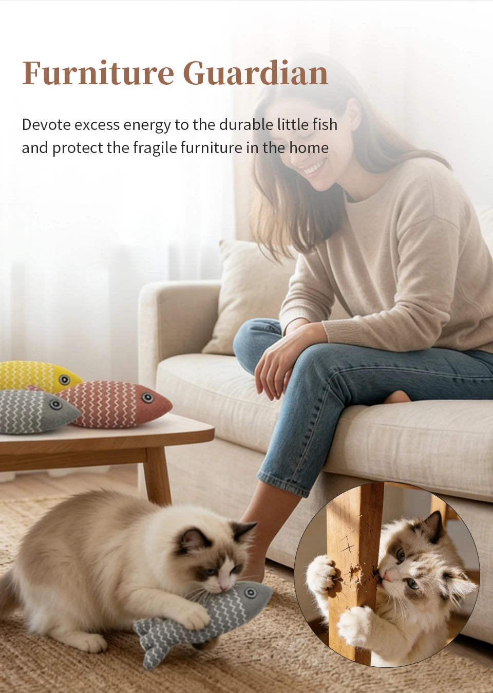 Catnip Fish Toy for Cats