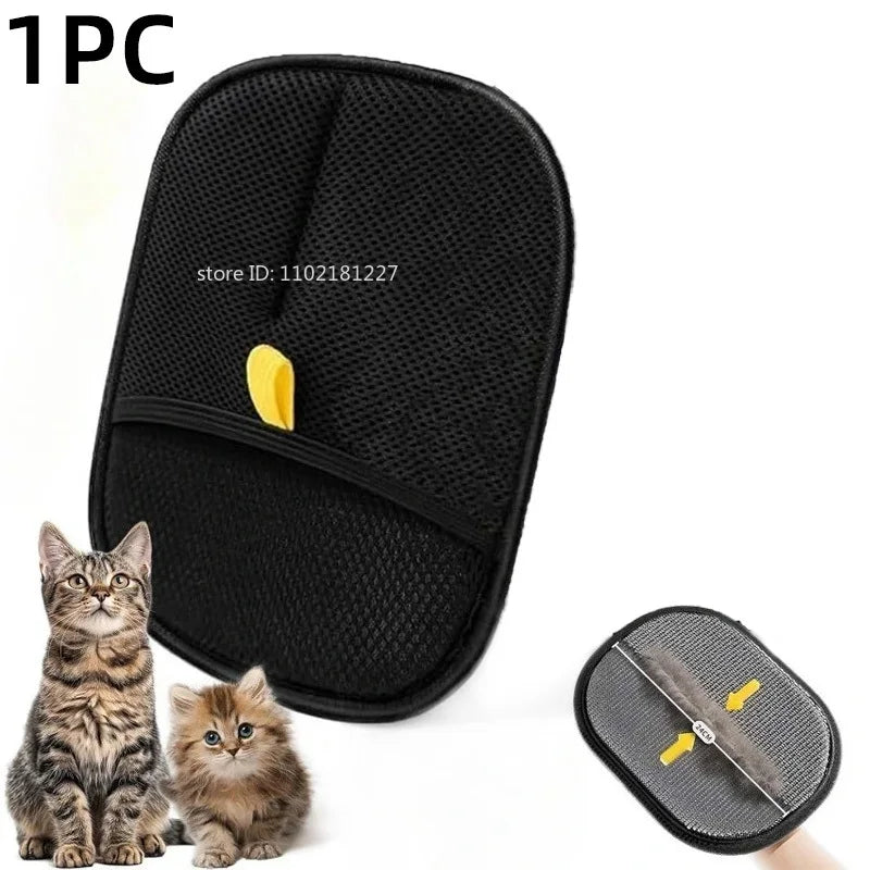 Pet Hair Removal Grooming Glove | Reusable Cat & Dog Hair Remover