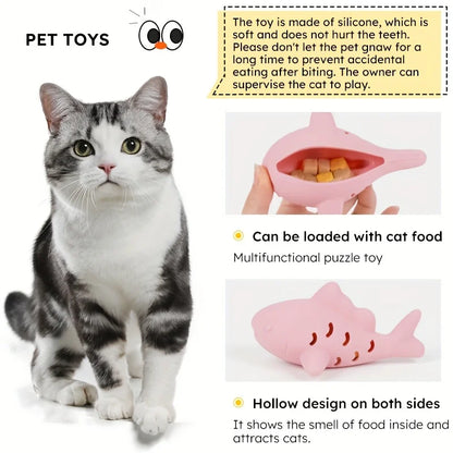 Silicone Treat-Hiding Chew Toy for Cats & Dogs