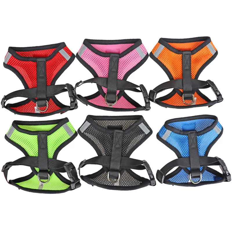 Reflective Mesh Cat Harness & Leash Set | No-Pull, No-Choke for Cats & Dogs